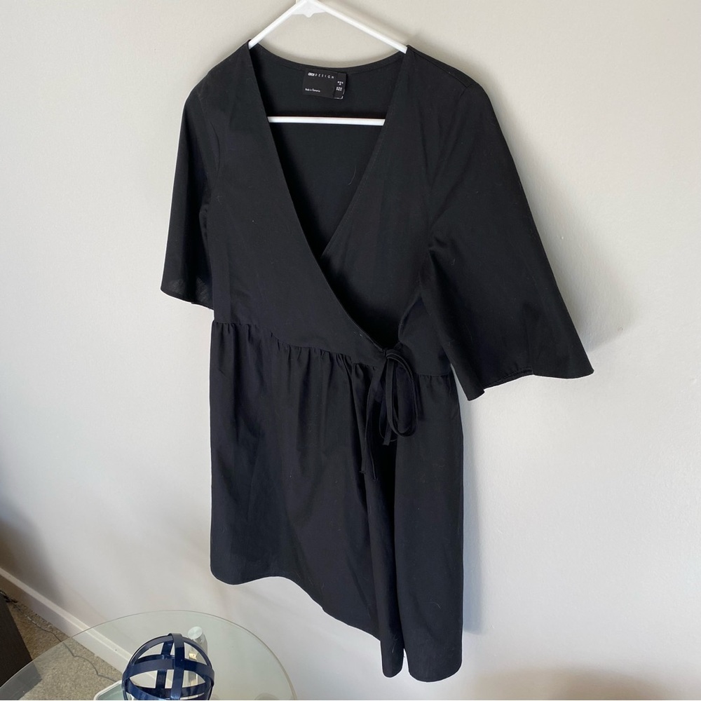 ASOS DESIGN Faux Wrap Minidress - Picture 7 of 8